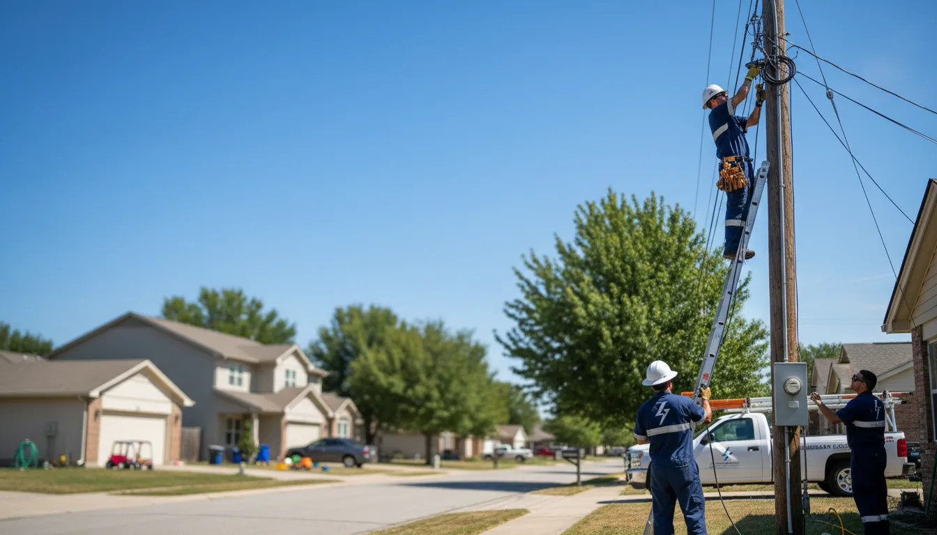 Residential electrician providing installation services in Wixom, MI